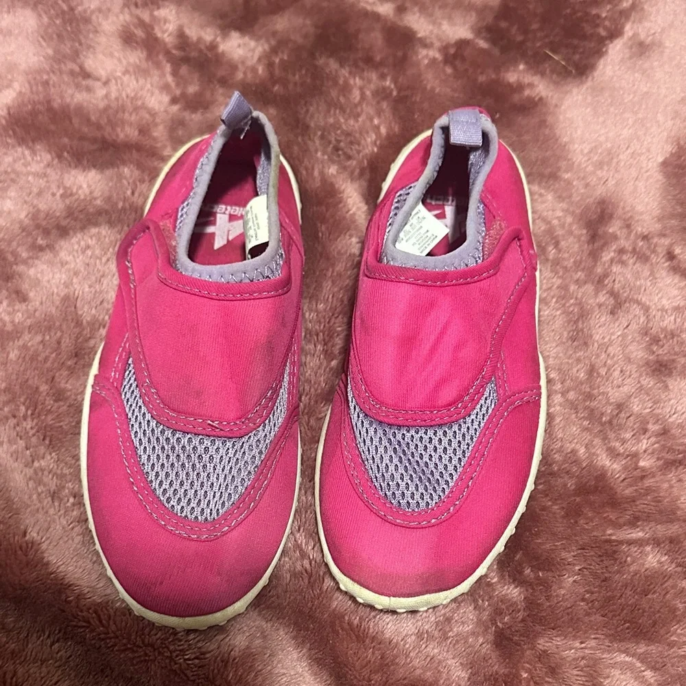 Vibrant Pink and Purple Kids Sneakers